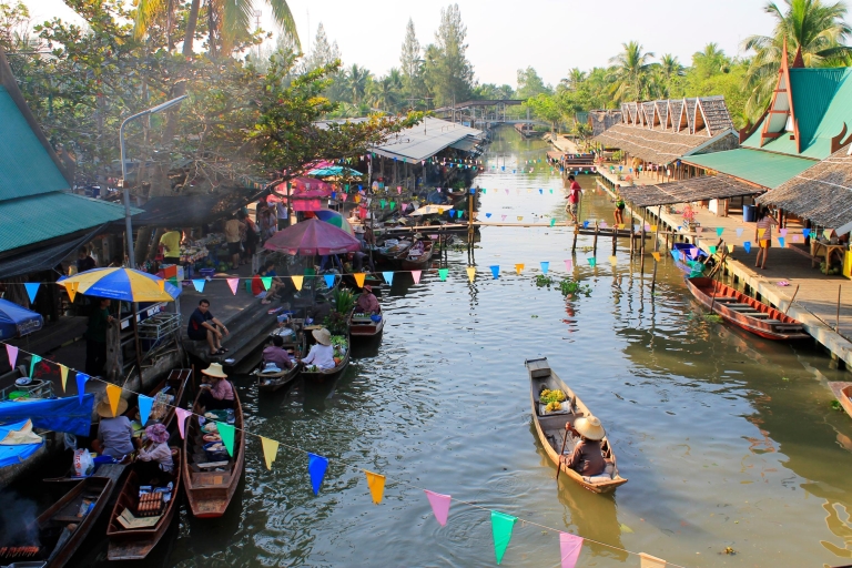 Von Bangkok aus: Der schwimmende Markt von ThakaEinweg-Hotelabholung