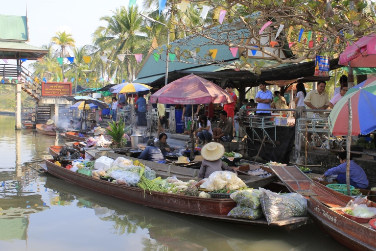 Vanuit Bangkok: drijvende markt ThakaEnkele reis hotel ophalen