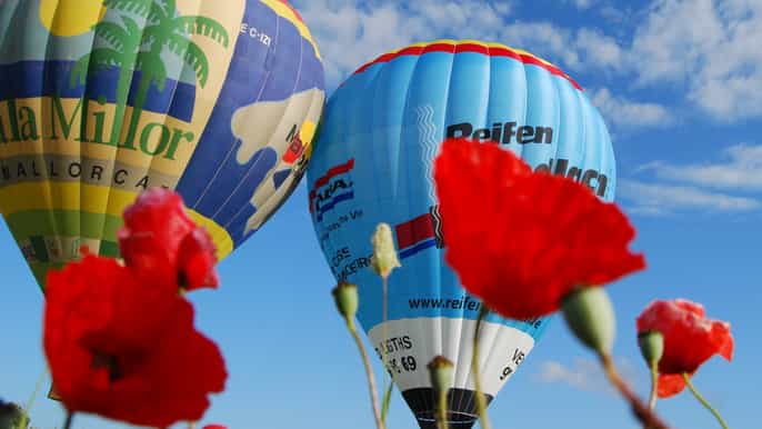 1hour hot air balloon flight in mallorca