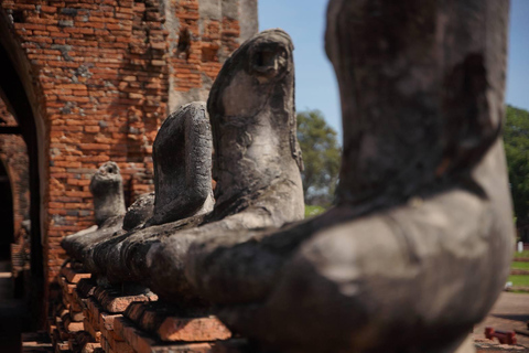 Da Bangkok: Tour pomeridiano della serenità e giro in barca di Ayutthaya2 Giorni 1 Notte