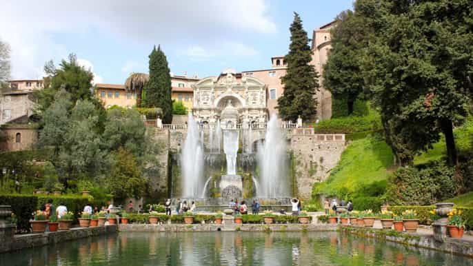 tivoli tour privato di mezza giornata nei giardini e in campagna