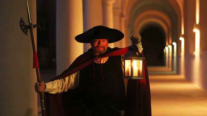 dresden walking tour with a night watchman and meal