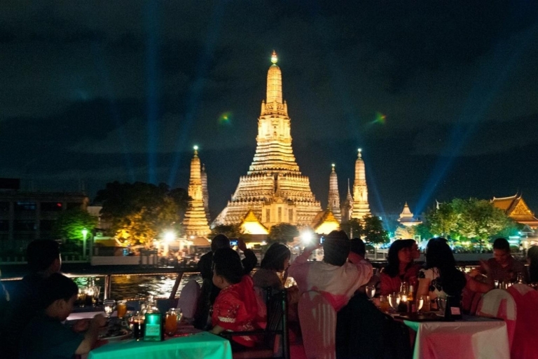 Bangkok: 2-godzinna kolacja i pokazy podczas rejsuTylko bilet na rejs z kolacją