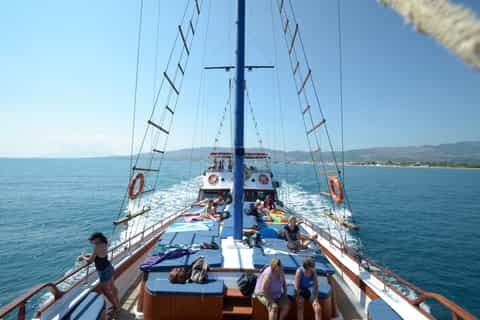 From the Port of Kos: Full Day Boat Cruise to 3 Islands