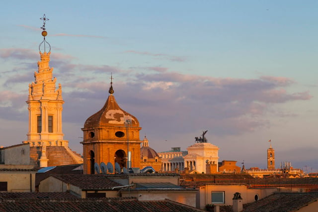 Roma: Ópera al aire libre Terrazza Borromini con aperitivo