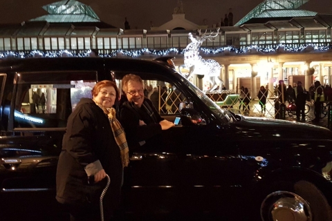 Londres: visite des lumières de Noël dans un taxi noir