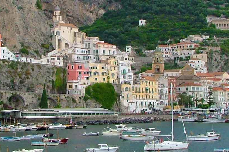 From Naples: Amalfi Coast Highlights Tour by Car and BoatAmalfi Coast: 8-Hour Tour by Car and Boat