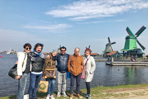 Zaanse Schans väderkvarnar 4-timmars tur på italienska