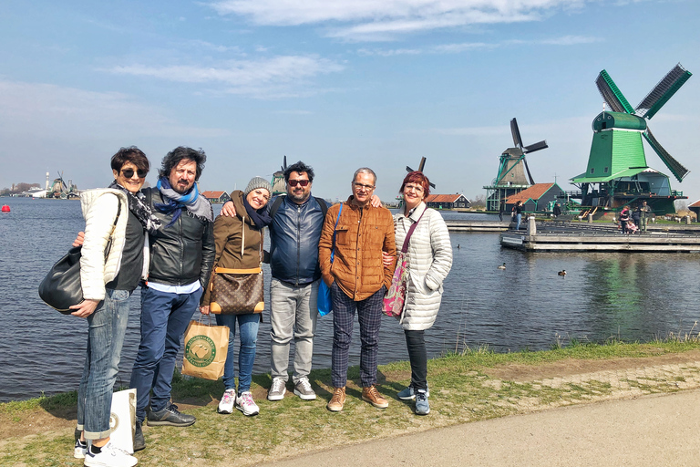 Zaanse Schans väderkvarnar 4-timmars tur på italienska