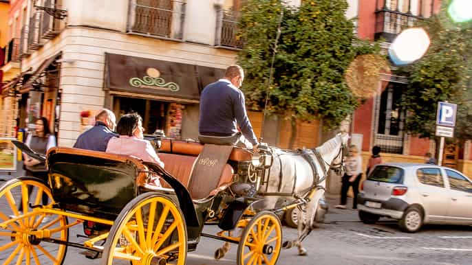 Seville: Authentic & Romantic Horse-Drawn Carriage Ride