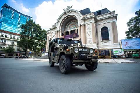 Ho Chi Minh: City Tour by Jeep & Sunset Cruise by Speedboat