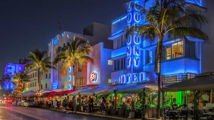 miami visite nocturne en big bus et boisson