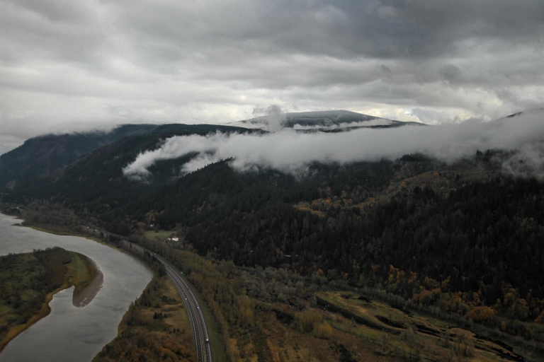 Portland : Excursion aérienne privée aux chutes d'eau de la gorge du ColumbiaPortland : Tour aérien privé des chutes d'eau