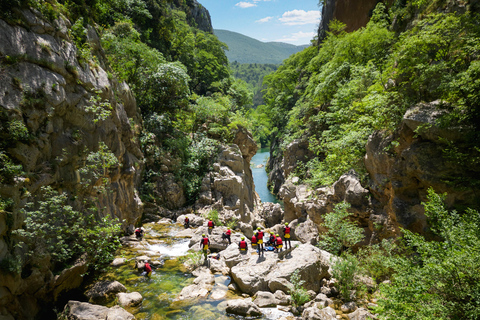From Split/Šestanovac: Extreme Canyoning on Cetina River WITH TRANSFER: meet us at Go Adventure travel agency
