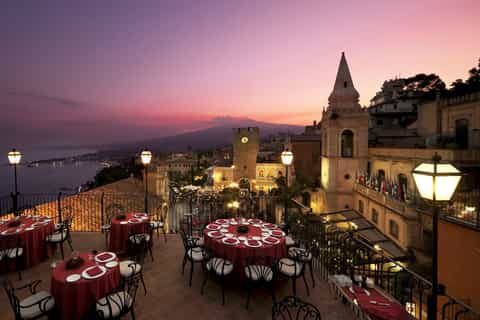 taormina tour aperitif rooftop terrace sunset walking sicily tours getyourguide