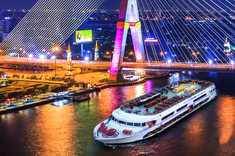 Bangkok: 2-Hour Dinner & Shows on White Orchid River Cruise White Orchid River Dinner Cruise with Ticket Only