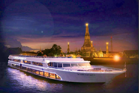 Bangkok: 2-stündige White Orchid Flusskreuzfahrt mit DinnerWhite Orchid Flusskreuzfahrt mit Dinner - nur Ticket