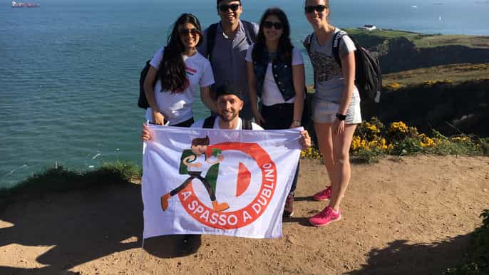 howth 5hour tour in italian with boat trip and trekking