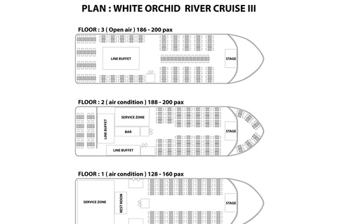 Bangkok: 2-stündige White Orchid Flusskreuzfahrt mit DinnerWhite Orchid Flusskreuzfahrt mit Dinner - nur Ticket