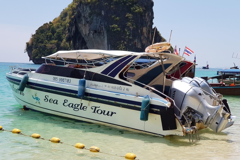 Krabi: prywatna wycieczka szybką łodzią po 4 wyspach