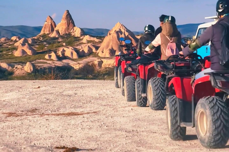 Cappadocia: Quad Bike Atv tours in Rose&Red valley 2-Hour Sunset Tour -1 Bike 2 Person