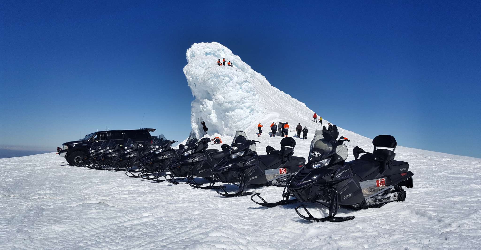 Snowmobiling on Eyjafjallajökull - Hizvo