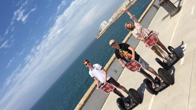 cadiz private 1.5hour old town photo tour by segway