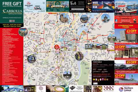 Belfast: 1 or 2-Day Hop-on Hop-off Bus Tour