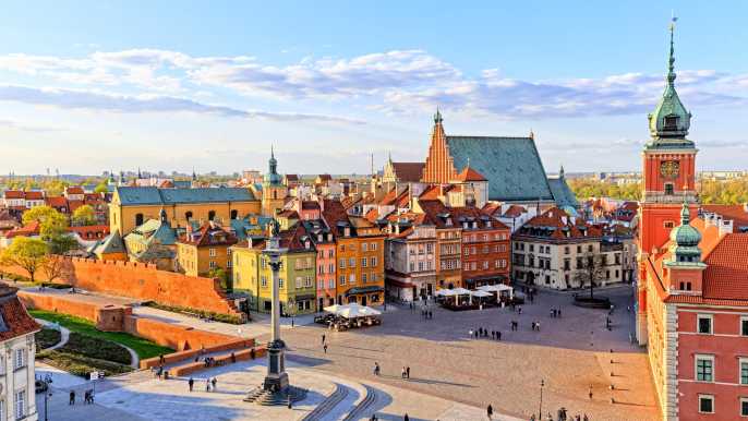 Varsovia: tour de tarde por la ciudad con recogida y regreso