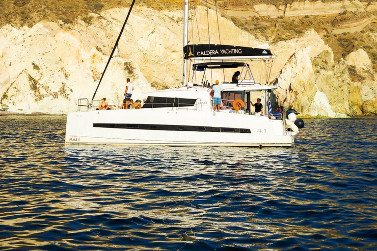 Santorini: Catamaran Cruise with Fresh Meal & Open Bar Day Cruise