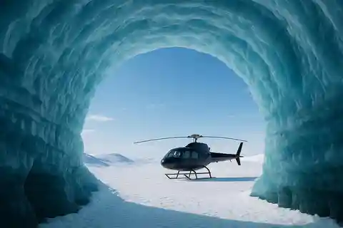 Eishöhlentour mit Hubschrauber