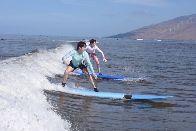 Maui: Clases de surf para familias, niños y principiantes