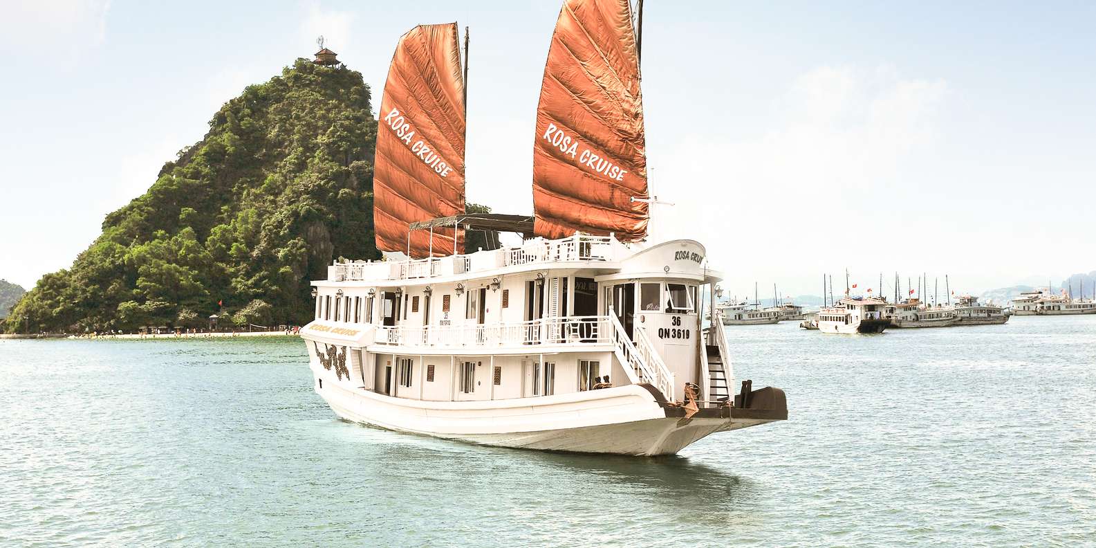 Crucero por la Bahía de Halong: 3 días y 2 noches con Rosa Cruise 3  estrellas | GetYourGuide