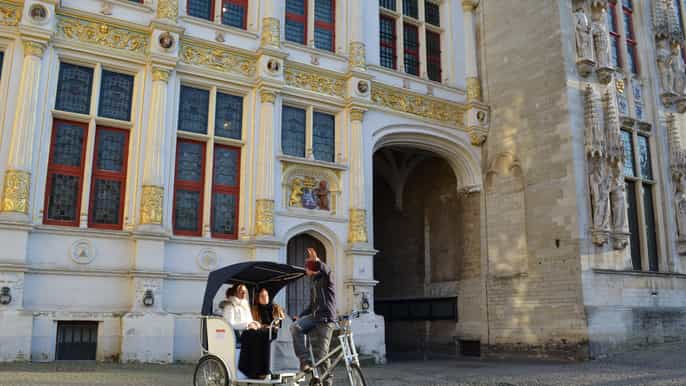 bruges private guided tour by pedicab