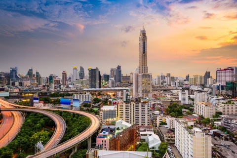 Bangkok : plate-forme d’observation Baiyoke et buffetDîner avec terrasse panoramique et plate-forme à 360°