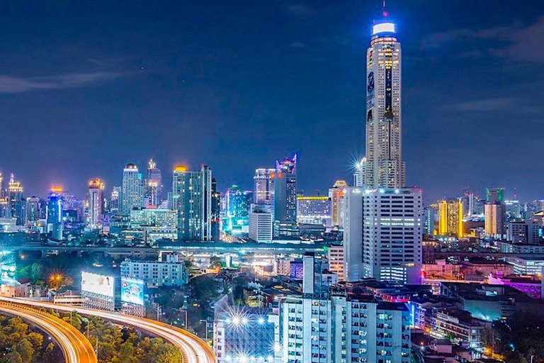 Bangkok : plate-forme d’observation Baiyoke et buffetDîner avec terrasse panoramique et plate-forme à 360°