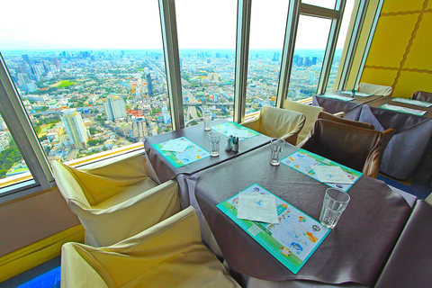 Bangkok : plate-forme d’observation Baiyoke et buffetDîner avec terrasse panoramique et 360° Revolving Point