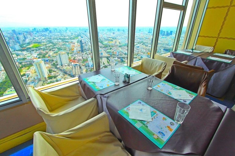 Bangkok : plate-forme d’observation Baiyoke et buffetDîner avec terrasse panoramique et plate-forme à 360°