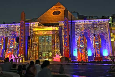 espectáculo de luz y sonido en el templo de philae