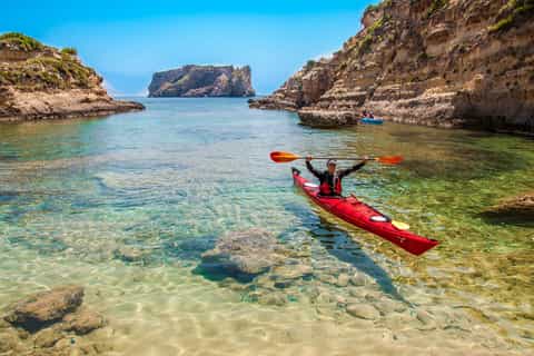 Bahía de Navarino: kayak de mar con almuerzo