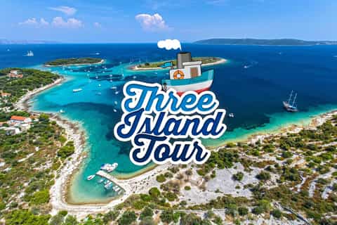from trogir blue lagoon and three island tour