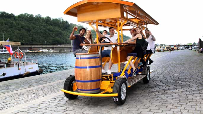 prague beer bike tour