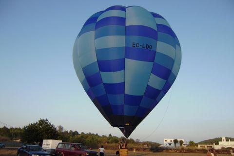 Fahrt im Heißluftballon über Ibiza