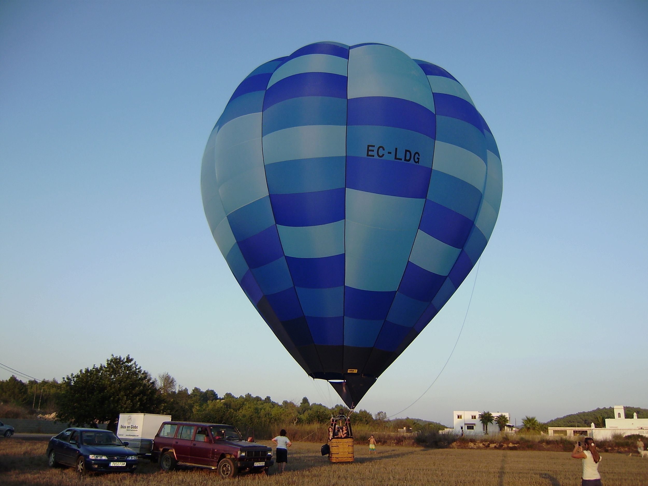 Heißluftballonfahrt über Ibiza