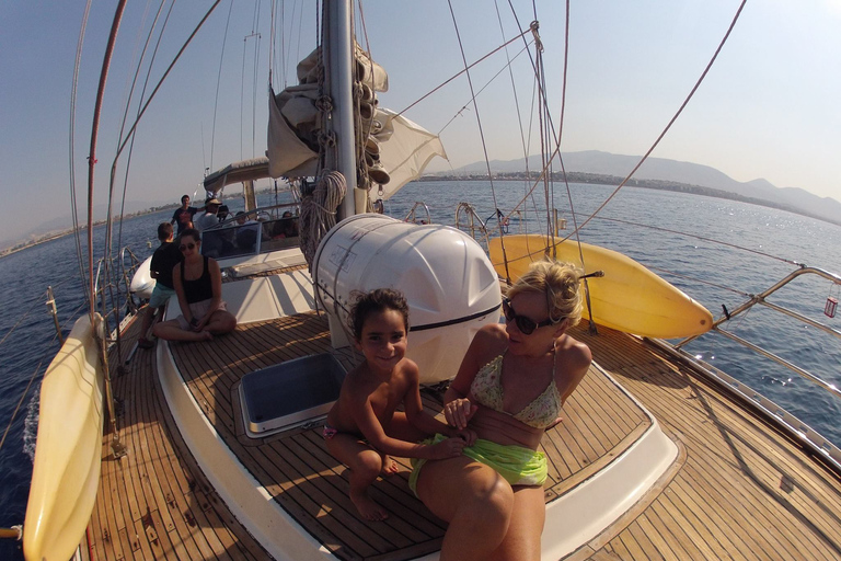 Athens: Full-Day Private Sailing Trip with Meal & Drinks Daily sailing cruise from Athens with food and drinks
