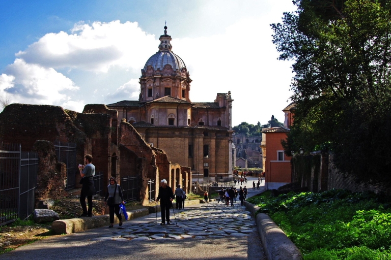 Roma: tour sin colas Coliseo, Foro romano y monte PalatinoTour grupal en inglés