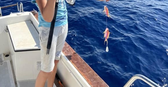 Bisceglie: Bottom fishing experience by boat with a fishing rod