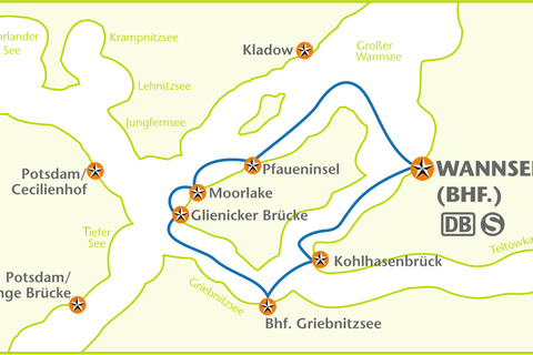 Berlin : Circuit des sept lacs depuis le Wannsee de Berlin