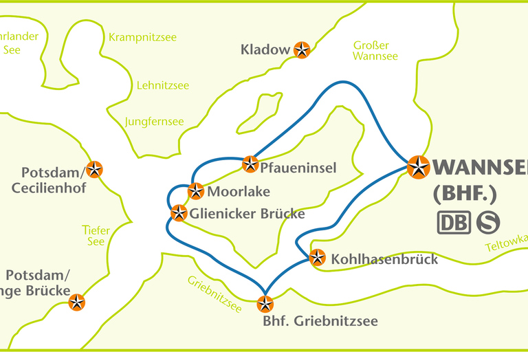 Berlin: Die Sieben-Seen-Tour vom Berliner Wannsee aus