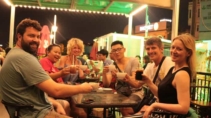 discover hanois street food by night